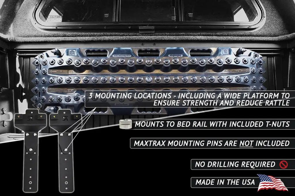 Rago Fabrication Toyota Tundra & Tacoma Bed Rail Recovery Board Mounts by Rago Fabrication