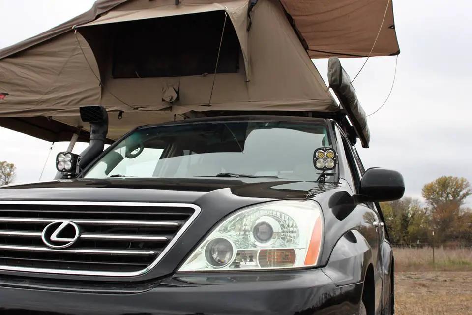 Rago Fabrication 2002-2009 1st Generation Lexus GX470 Ditch Light Brackets by Rago Fabrication