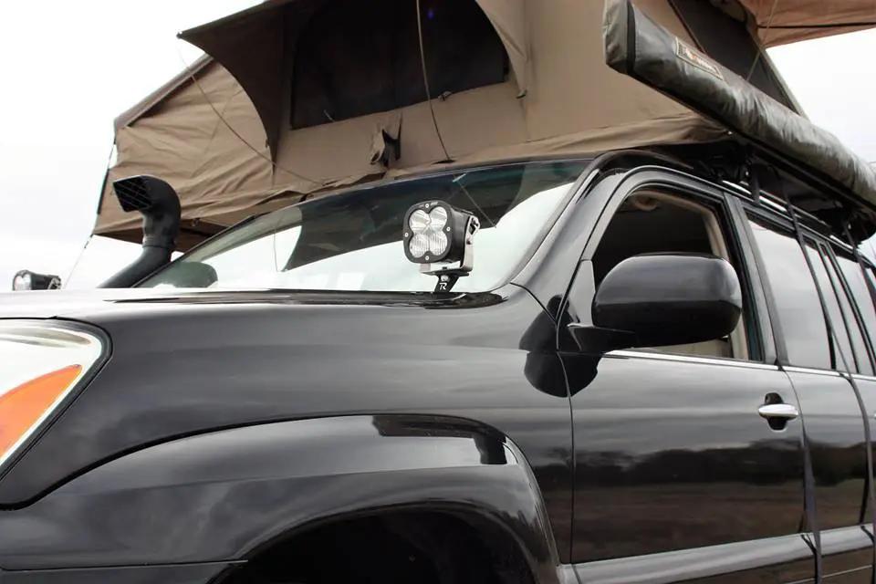 Rago Fabrication 2002-2009 1st Generation Lexus GX470 Ditch Light Brackets by Rago Fabrication