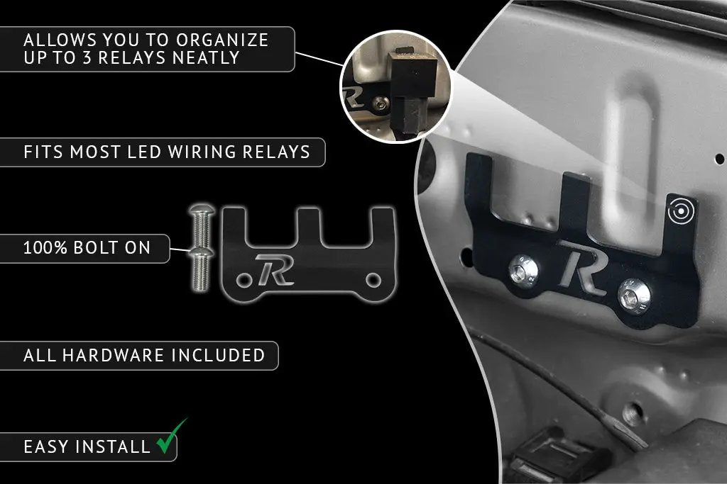 Rago Fabrication 2005-2023 Toyota Tacoma Relay Holder by Rago Fabrication