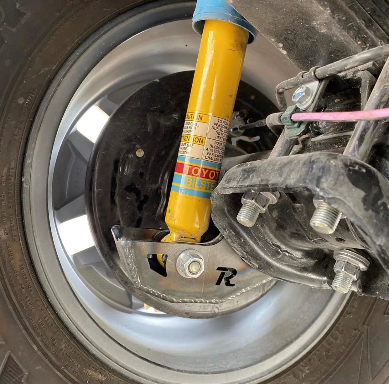 Rago Fabrication 2005-2015 2nd Gen Toyota Tacoma Rear Shock Guards by Rago Fabrication