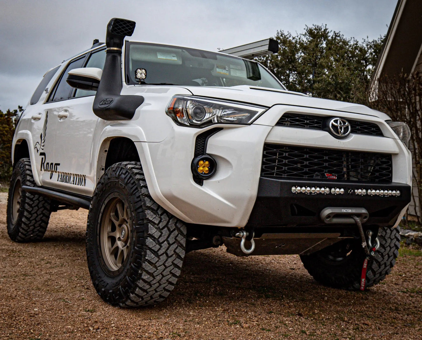 Rago Fabrication 2010-2023 5th Gen Toyota 4Runner Low Profile Ditch Light Brackets by Rago Fabrication