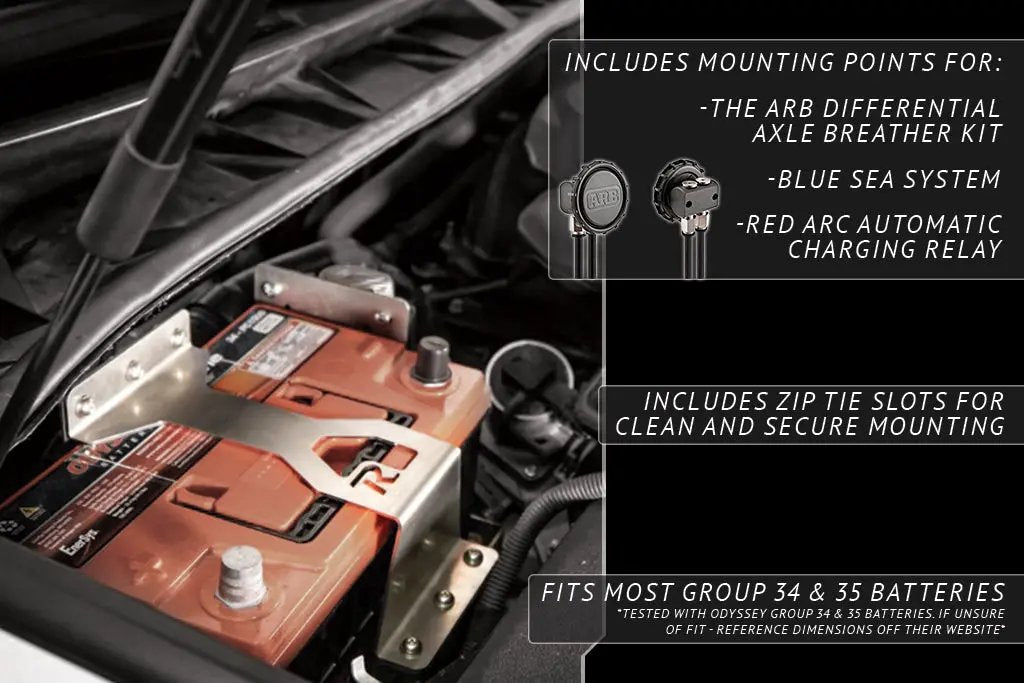 Rago Fabrication 2010-2023 5th Gen Toyota 4Runner Secondary Battery Box by Rago Fabrication