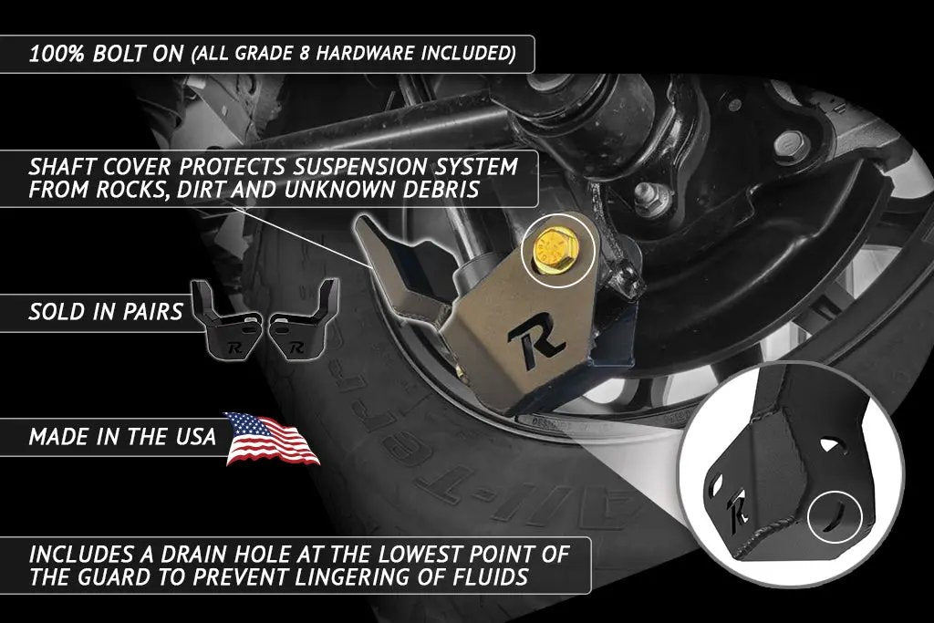 Rago Fabrication 2010-2023 5th Gen Toyota 4Runner Lower Shock Guard by Rago Fabrication