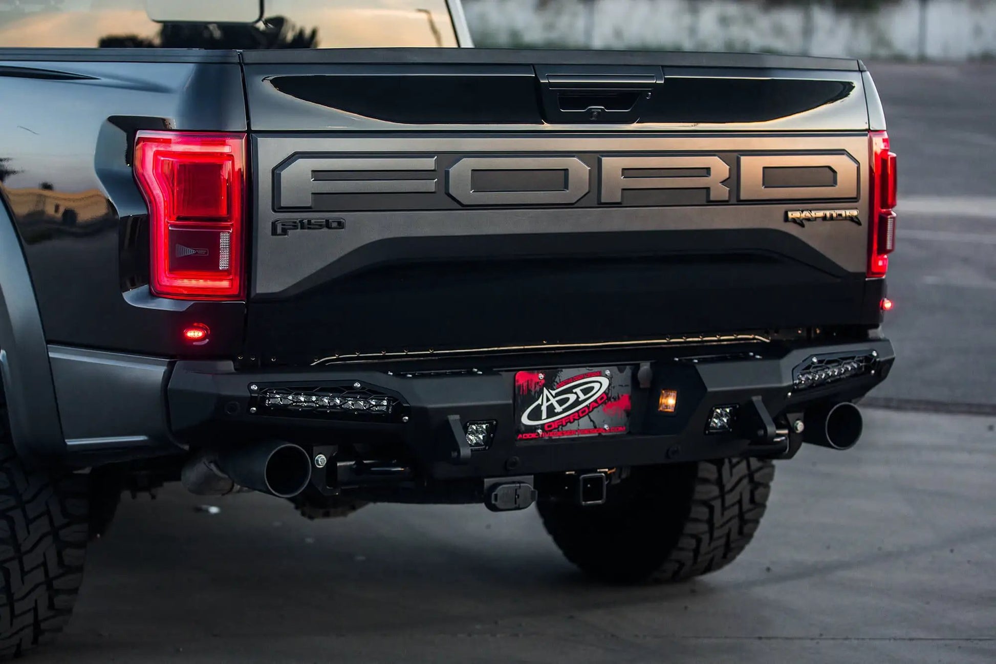 Addictive Desert Designs 2017 - 2020 Ford Raptor HoneyBadger Rear Bumper by Addictive Desert Designs