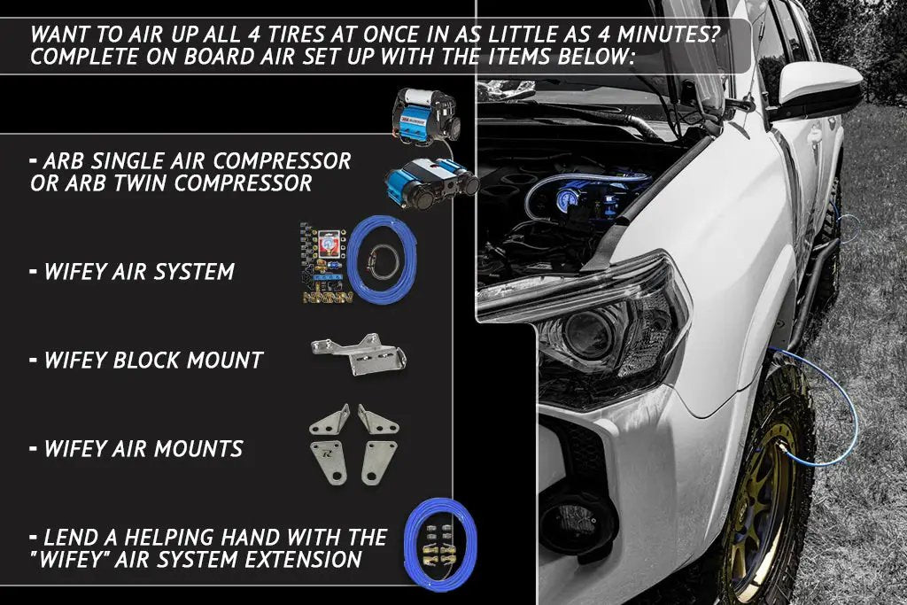 Rago Fabrication 2010-2023 5th Gen Toyota 4Runner Air Compressor Mount by Rago Fabrication