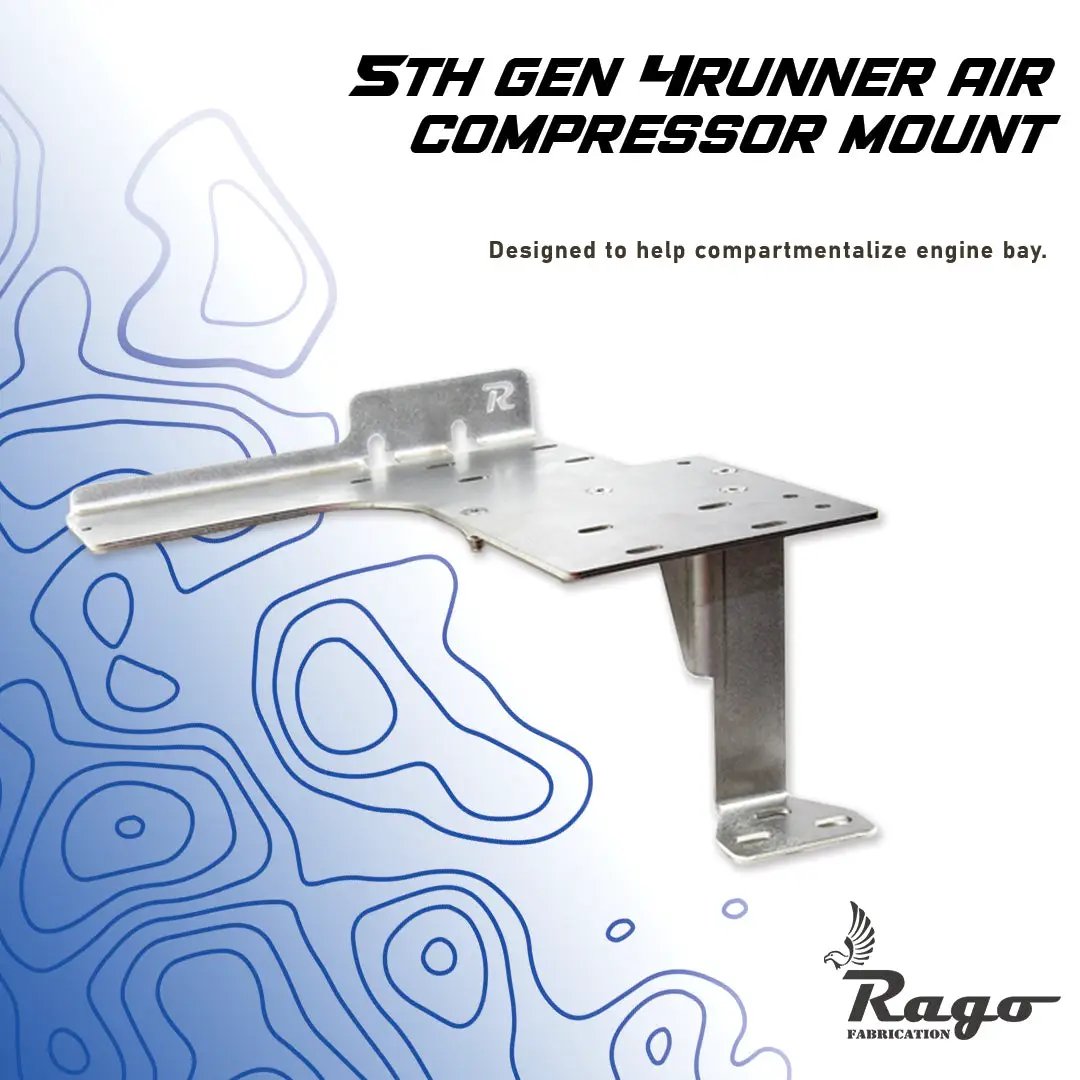 Rago Fabrication 2010-2023 5th Gen Toyota 4Runner Air Compressor Mount by Rago Fabrication