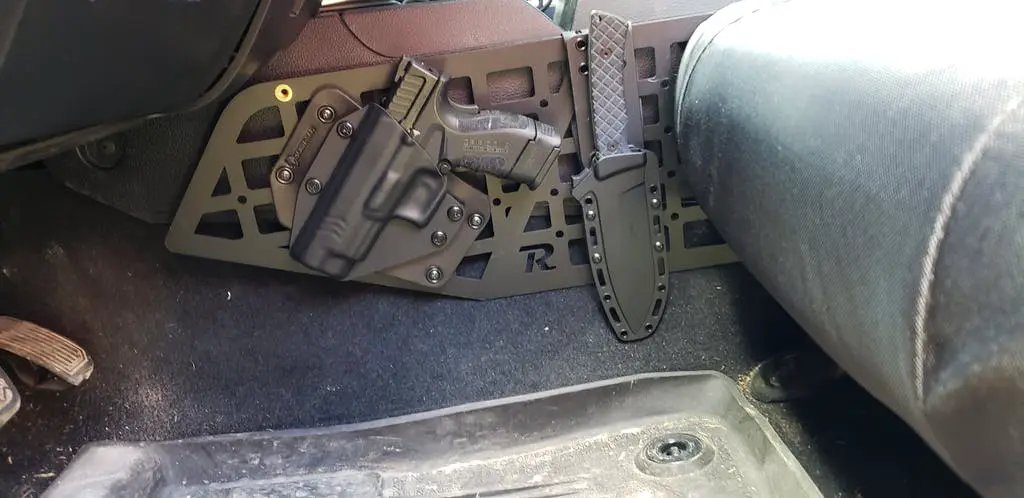 Rago Fabrication 2014-2021 3rd Gen Tundra Center Console Molle Storage Panel Organizer by Rago Fabrication
