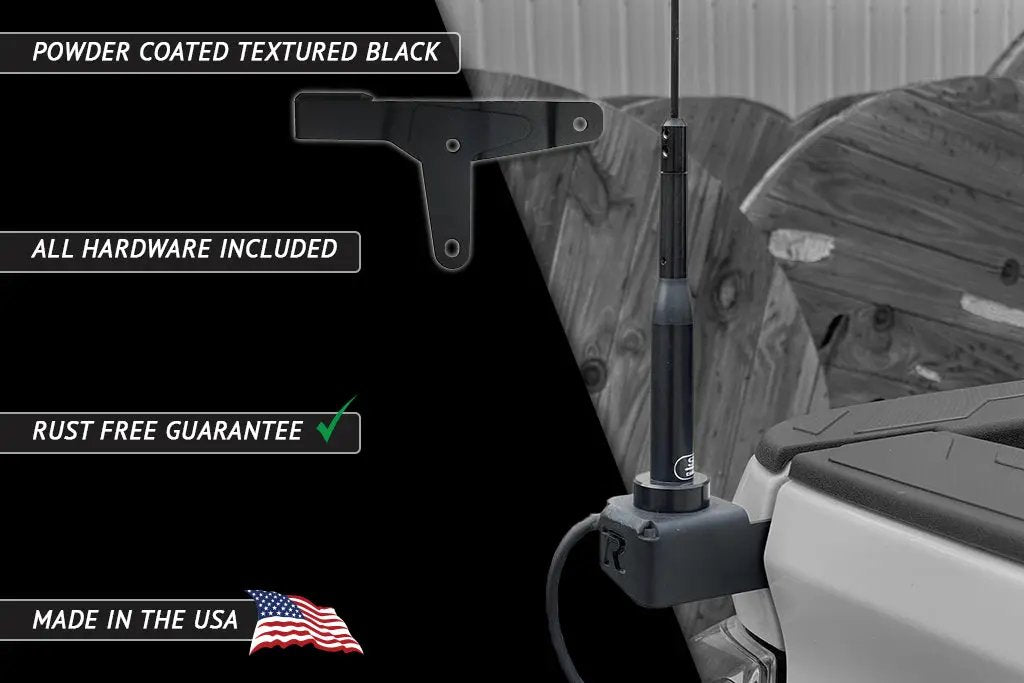 Rago Fabrication 2016-2023 3rd Gen Toyota Tacoma CB Antenna Mount or Whip Flag Mount by Rago Fabrication
