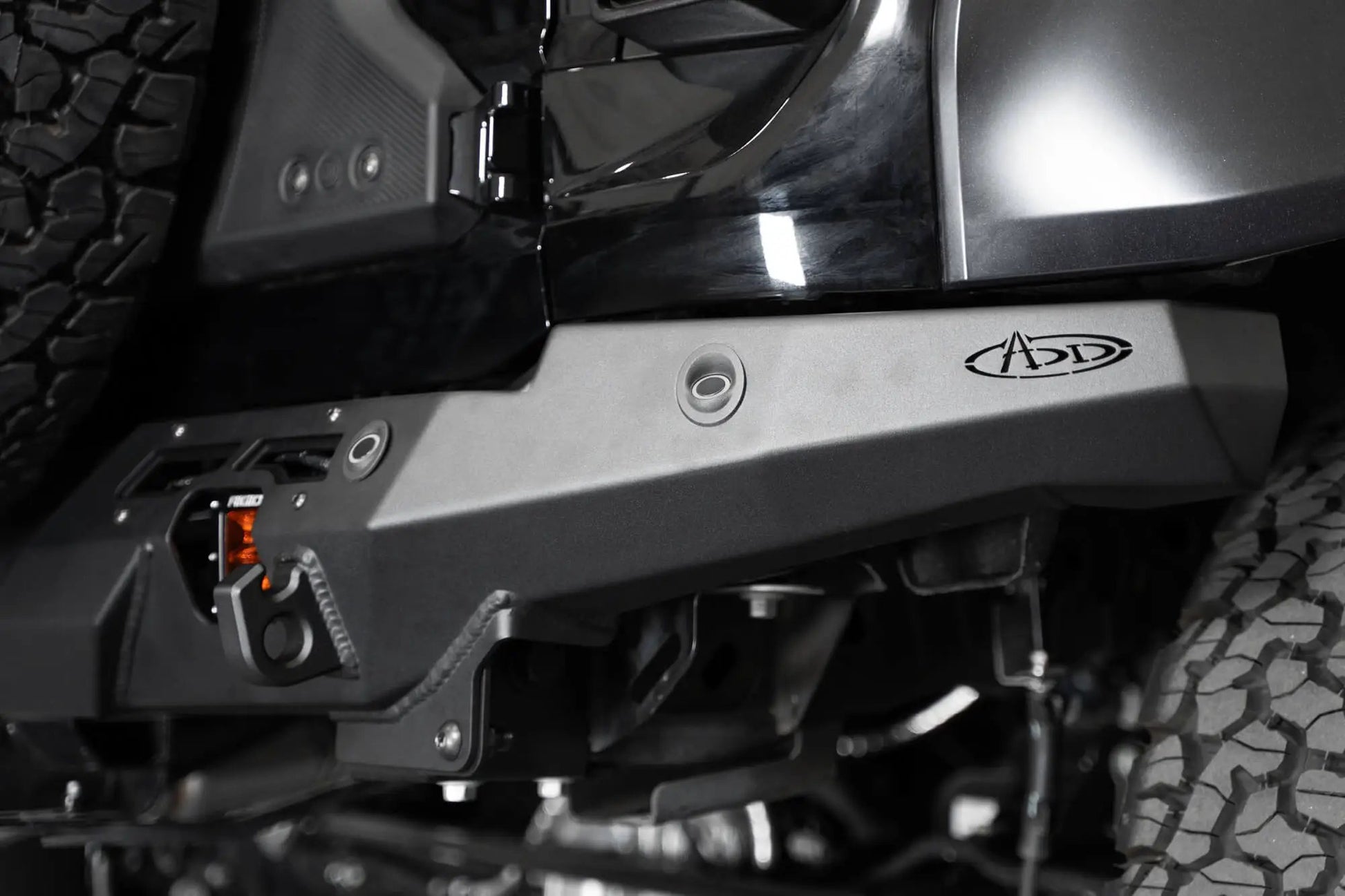 Addictive Desert Designs Ford Bronco Raptor Phantom Rear Bumper by Addictive Desert Designs