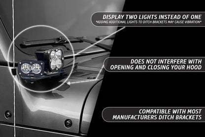 Rago Fabrication Ditch Light Bracket by Rago Fabrication