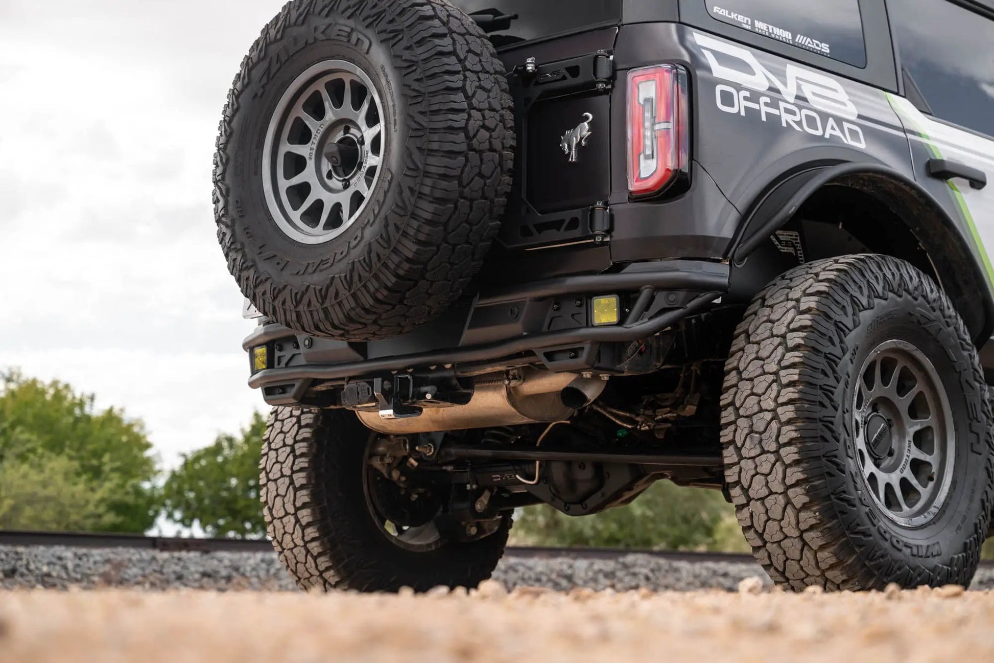 DV8 Offroad 2021-2025 Ford Bronco Rear Tube Bumper by DV8 Offroad