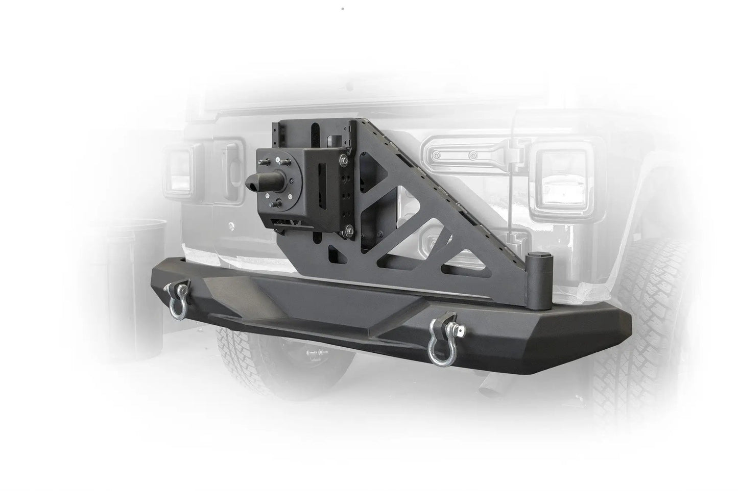 DV8 Offroad 18+ Jeep JL Rear Mid Width Bumper With Swing Away Tire Carrier by DV8 Offroad