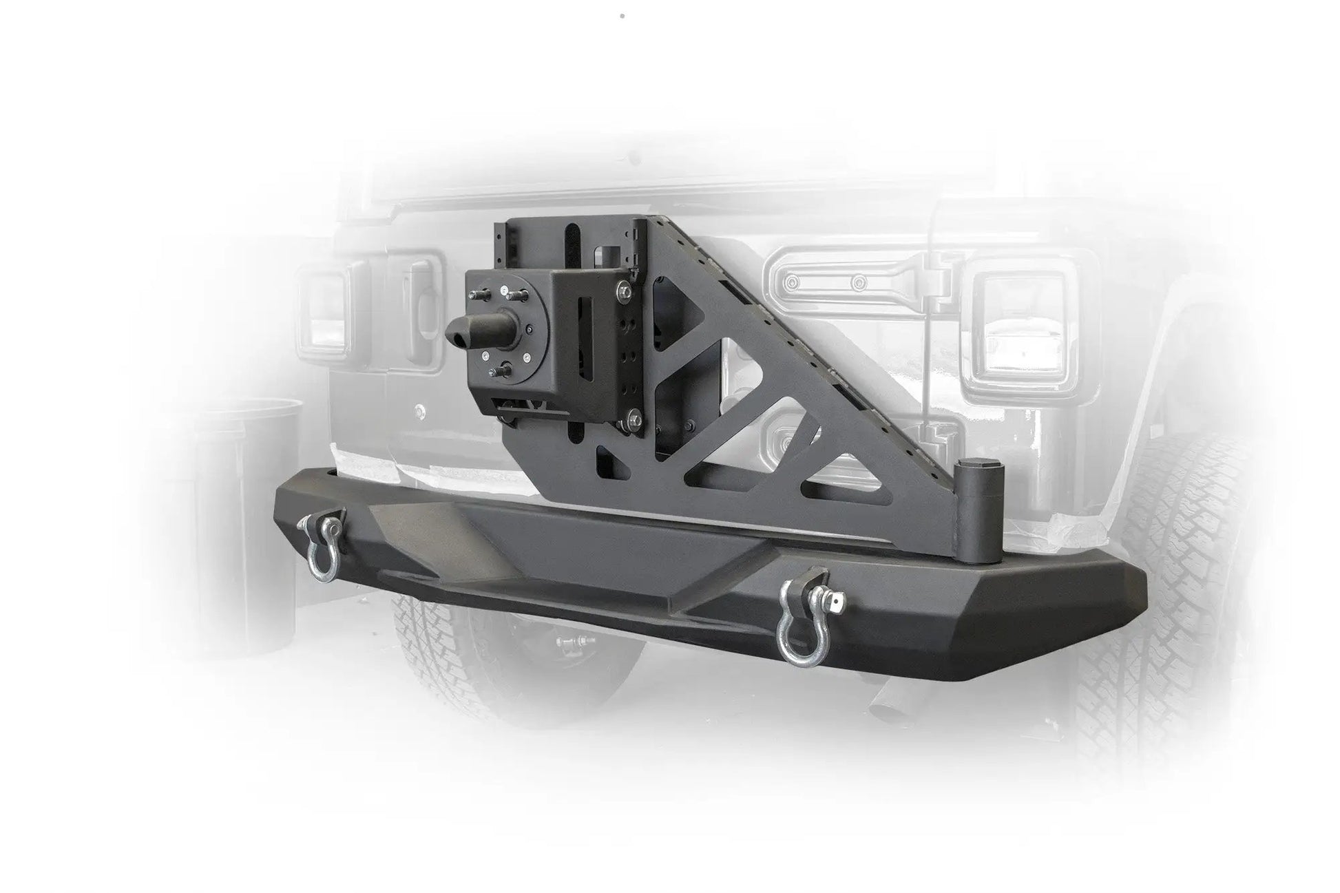 DV8 Offroad 18+ Jeep JL Rear Mid Width Bumper With Swing Away Tire Carrier by DV8 Offroad