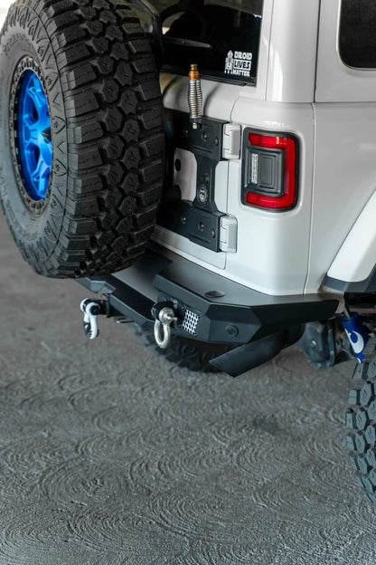 DV8 Offroad Jeep Wrangler JL MTO Series Rear Bumper w/ Optional Tire Carrier by DV8 Offroad