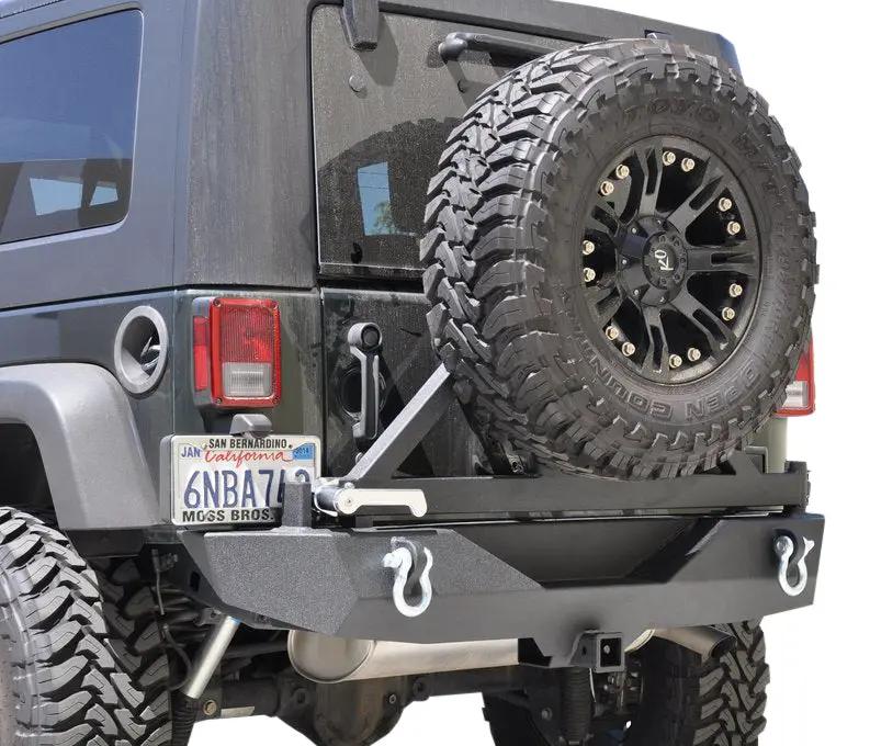 DV8 Offroad 07-18 Jeep JK Jeep Stubby Rear Bumper; Bush Carrier by DV8 Offroad