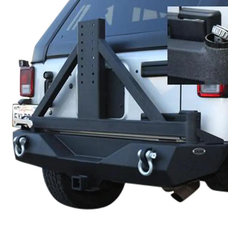 DV8 Offroad 07-18 Jeep JK Jeep Stubby Rear Bumper; BRG Carrier by DV8 Offroad