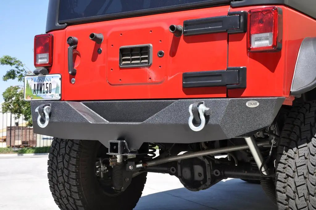 DV8 Offroad 07-18 Jeep JK Jeep Stubby Rear Bumper RS-4 by DV8 Offroad