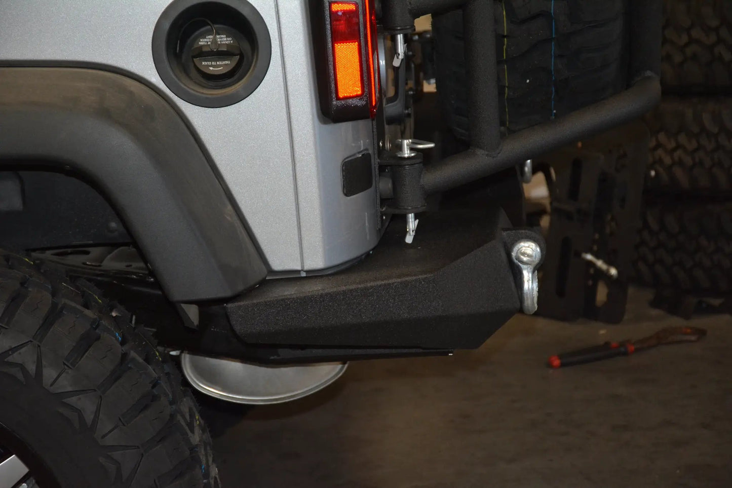 DV8 Offroad 07-18 Jeep JK Jeep Rear Full Size Bumper RS-9 by DV8 Offroad