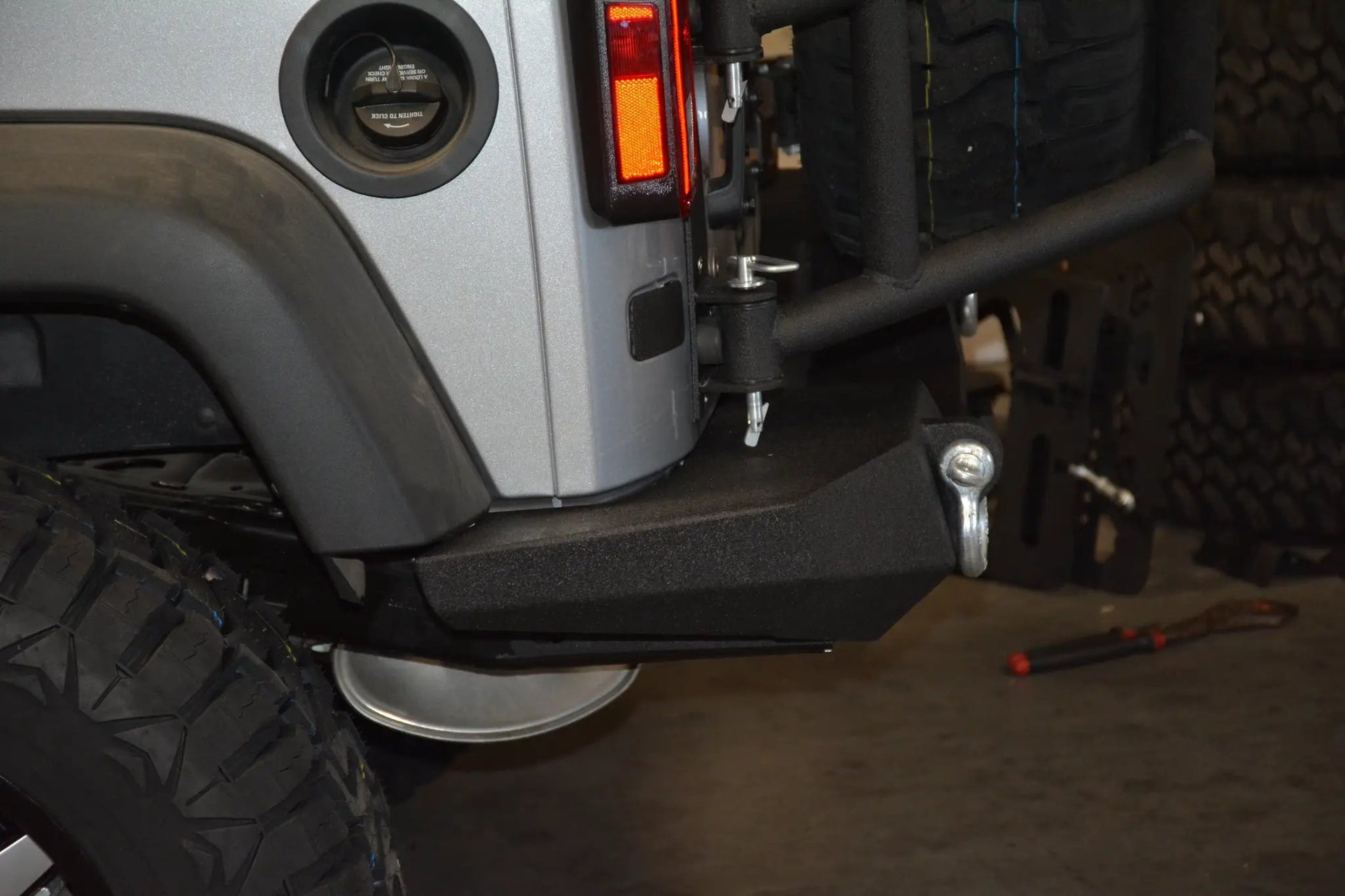 DV8 Offroad 07-18 Jeep JK Jeep Rear Full Size Bumper RS-9 by DV8 Offroad