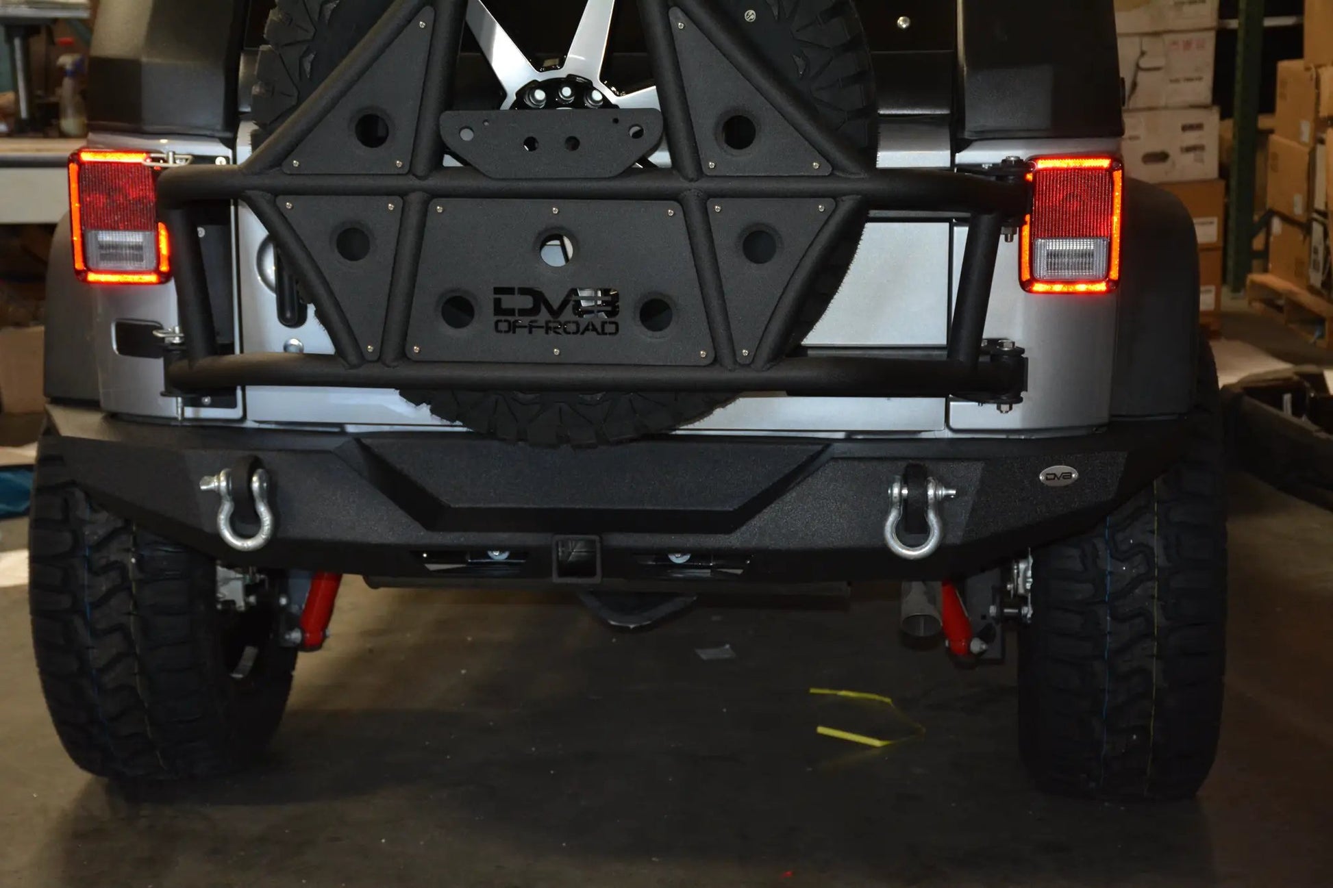 DV8 Offroad 07-18 Jeep JK Jeep Rear Full Size Bumper RS-9 by DV8 Offroad