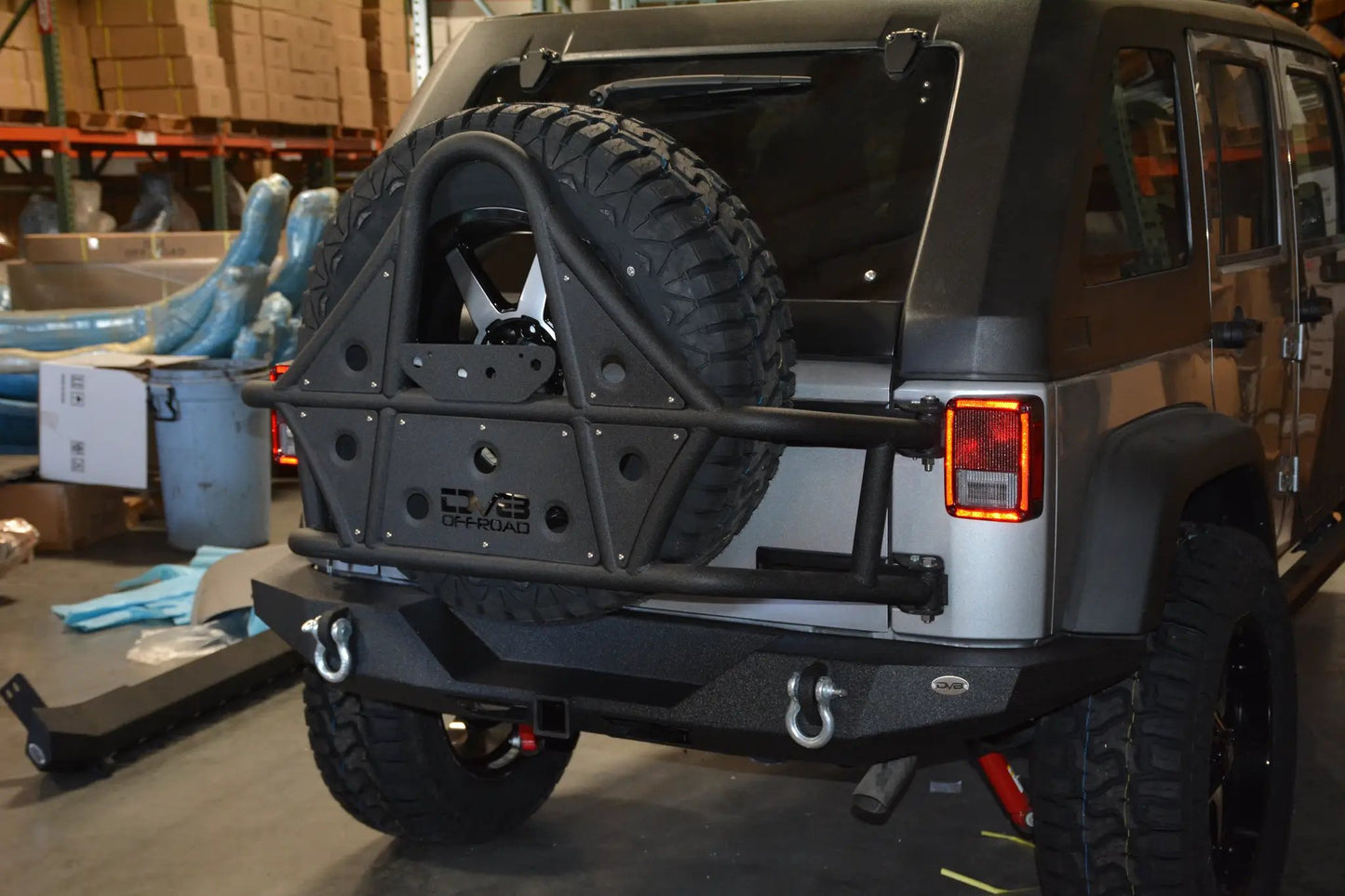 DV8 Offroad 07-18 Jeep JK Jeep Rear Full Size Bumper RS-9 by DV8 Offroad