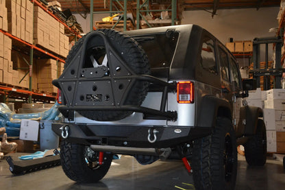 DV8 Offroad 07-18 Jeep JK Jeep Rear Full Size Bumper RS-9 by DV8 Offroad