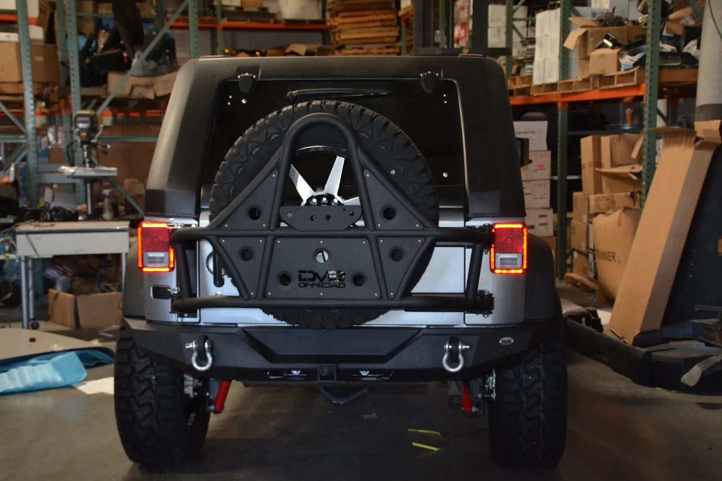 DV8 Offroad 07-18 Jeep JK Jeep Rear Full Size Bumper RS-9 by DV8 Offroad