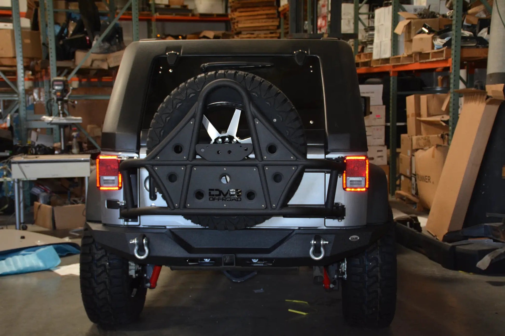 DV8 Offroad 07-18 Jeep JK Jeep Rear Full Size Bumper RS-9 by DV8 Offroad