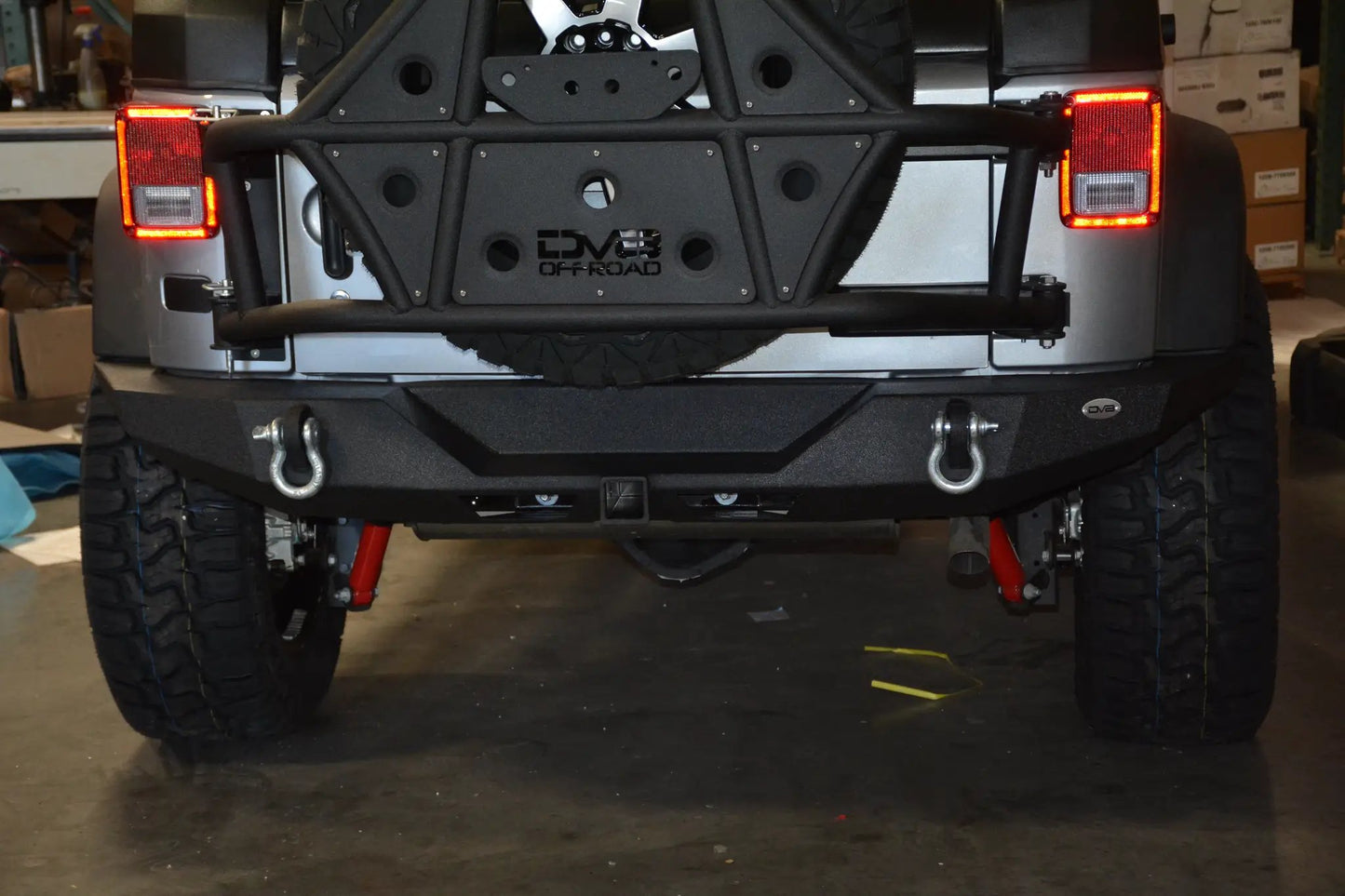 DV8 Offroad 07-18 Jeep JK Jeep Rear Full Size Bumper RS-9 by DV8 Offroad
