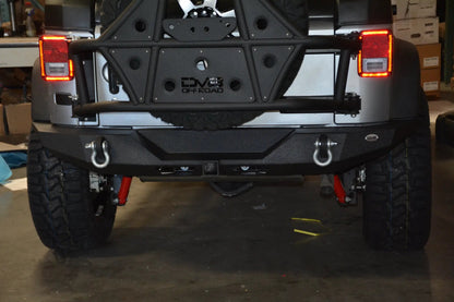 DV8 Offroad 07-18 Jeep JK Jeep Rear Full Size Bumper RS-9 by DV8 Offroad