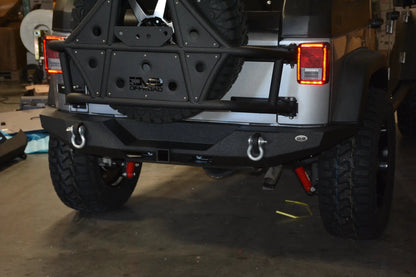 DV8 Offroad 07-18 Jeep JK Jeep Rear Full Size Bumper RS-9 by DV8 Offroad