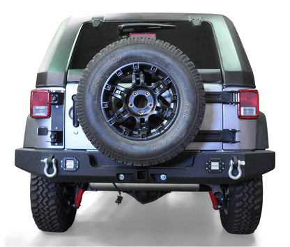 DV8 Offroad 07-18 Jeep JK Jeep Rear Full Size Bumper RS-11 by DV8 Offroad