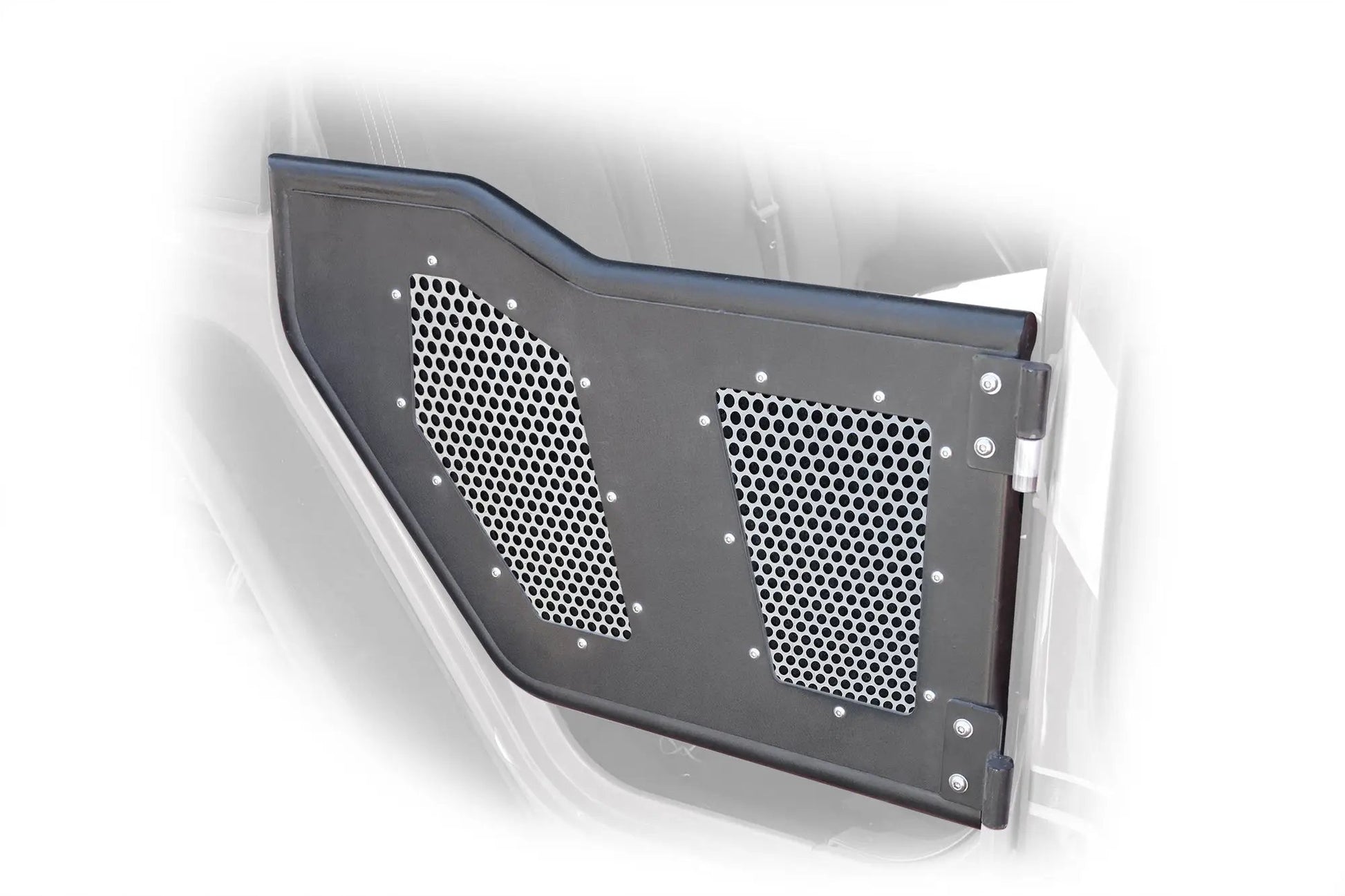 DV8 Offroad 07-18 Jeep Wrangler JK Aluminum Mesh Inserts for Rear JK Rock Doors; 4-Pieces by DV8 Offroad