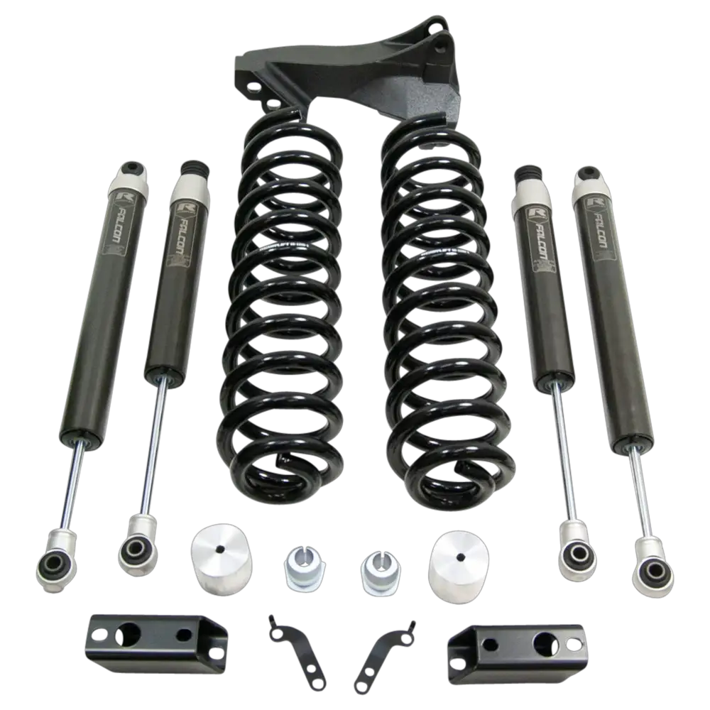 ReadyLift 2.5" Coil Spring Front Lift Kit W/Falcon 1.1 Monotube Shocks Front/Rear - Ford Super Duty Diesel 4WD 2020-2023 by ReadyLift