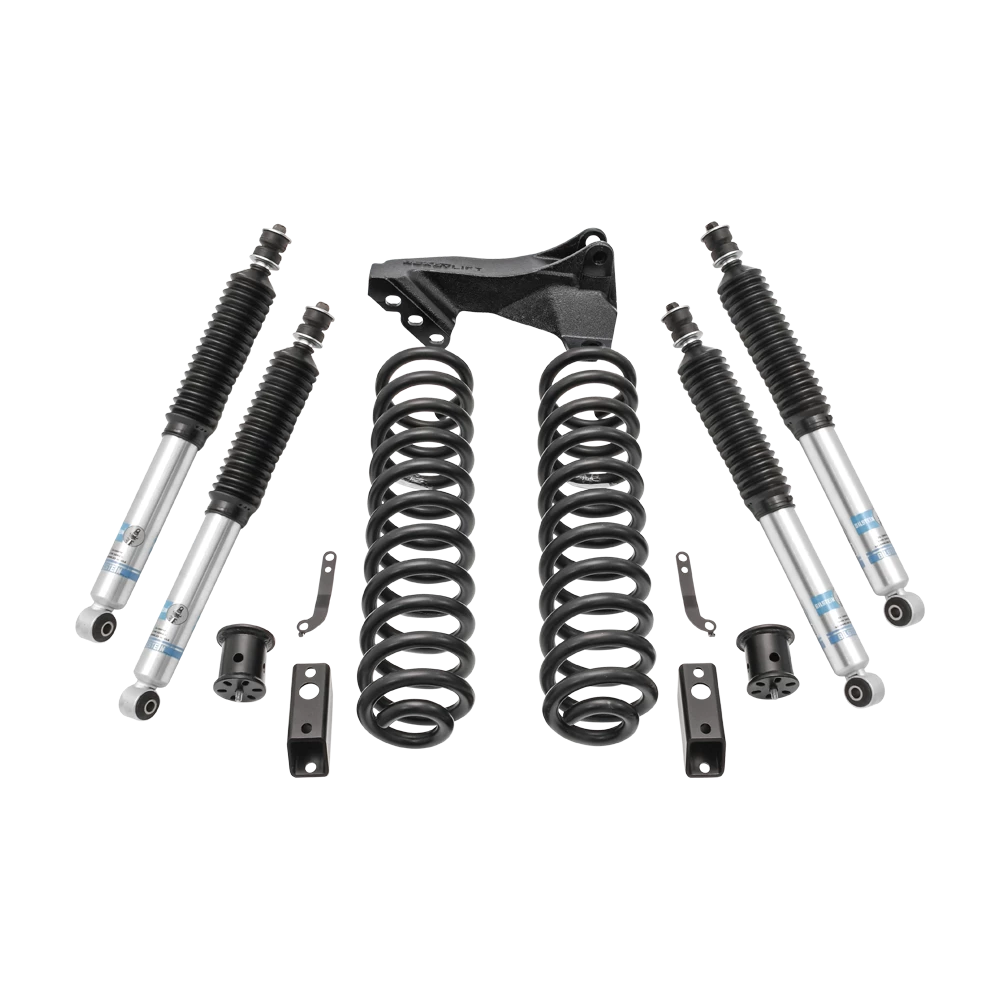 ReadyLift 2.5" Coil Spring Front Lift Kit W/Bilstein Shocks Front/Rear - Ford Super Duty Diesel 4WD 2017-2019 by ReadyLift