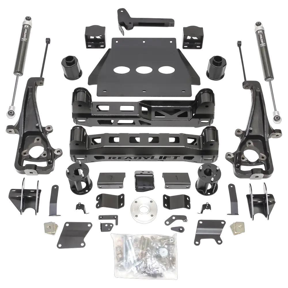 ReadyLift 6" Lift Kit With Falcon Shocks - Ram 1500 With Factory Air Suspension & 22" Wheels With Big Bore Knuckle - 2019-2023 by ReadyLift