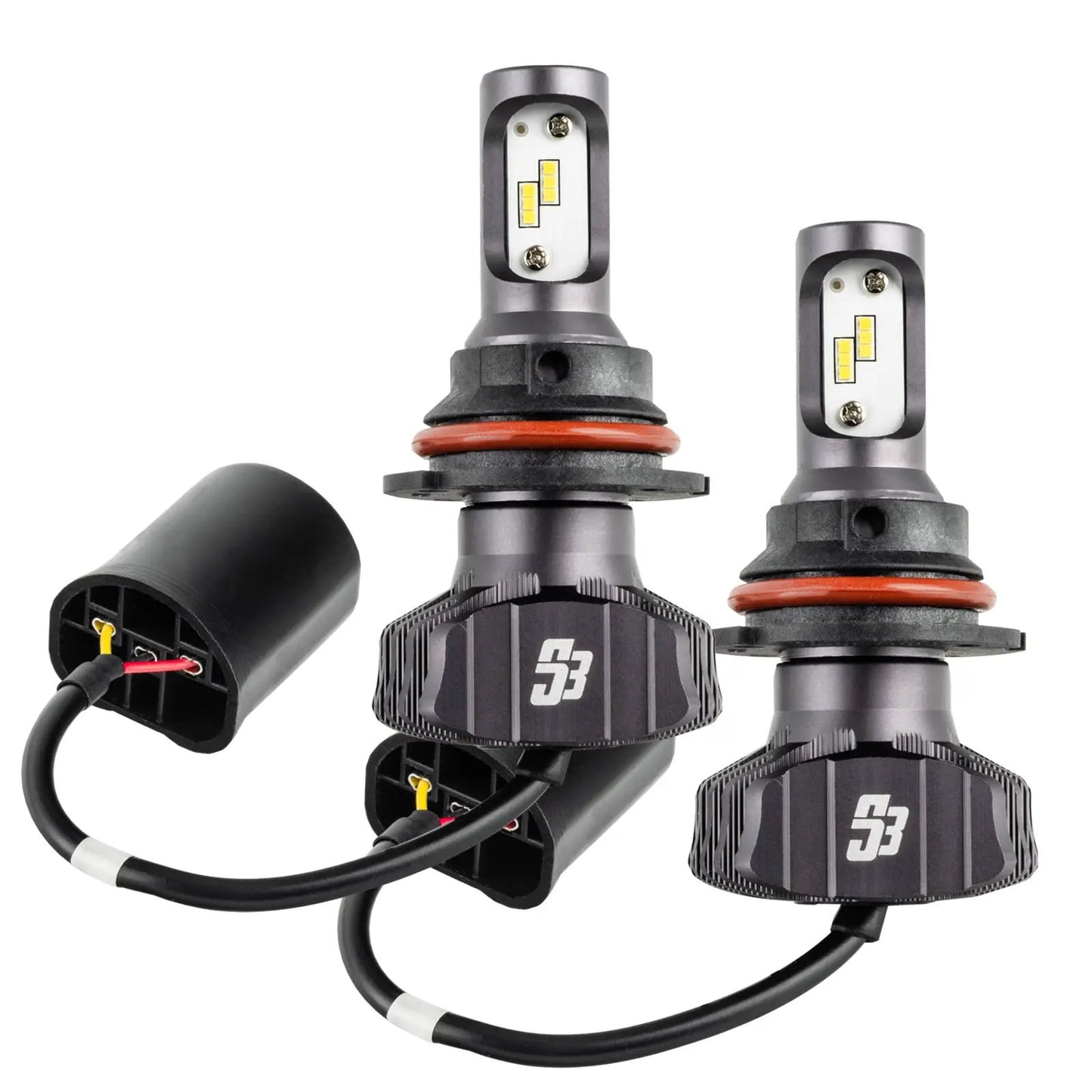 Oracle Lighting The 9004 S3 LED Headlight Bulb Conversion Kit is made from a 6160 aluminum housing with a double layer copper PCB. Packed in a low profile design to help reduce fitment issues and has the industry leading luminous efficacy.