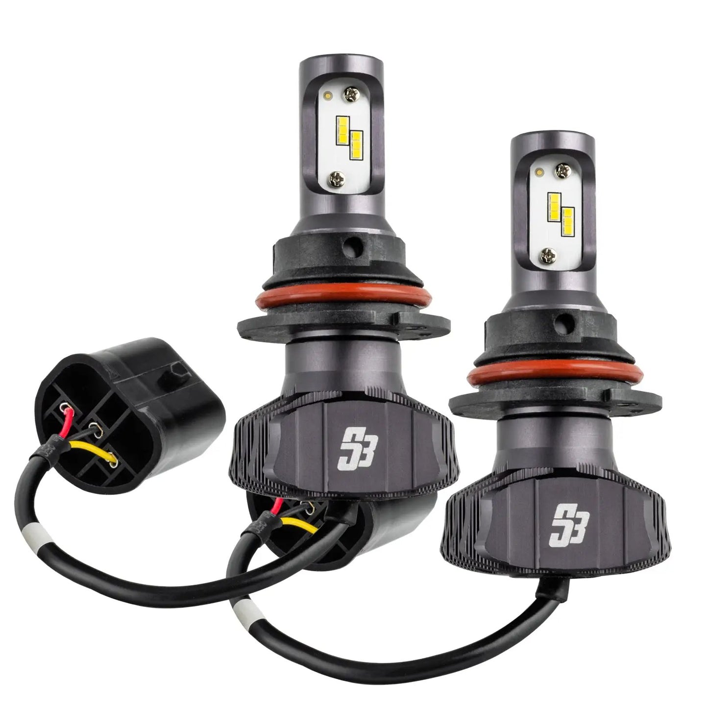 Oracle Lighting The 9007 S3 LED Headlight Bulb Conversion Kit is made from a 6160 aluminum housing with a double layer copper PCB. Packed in a low profile design to help reduce fitment issues and has the industry leading luminous efficacy. by Oracle Lighting