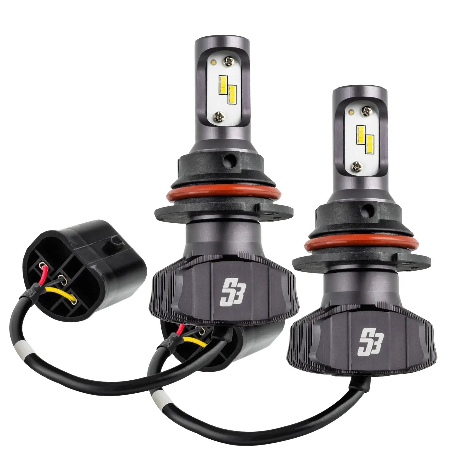 Oracle Lighting The 9007 S3 LED Headlight Bulb Conversion Kit is made from a 6160 aluminum housing with a double layer copper PCB. Packed in a low profile design to help reduce fitment issues and has the industry leading luminous efficacy. by Oracle Lighting