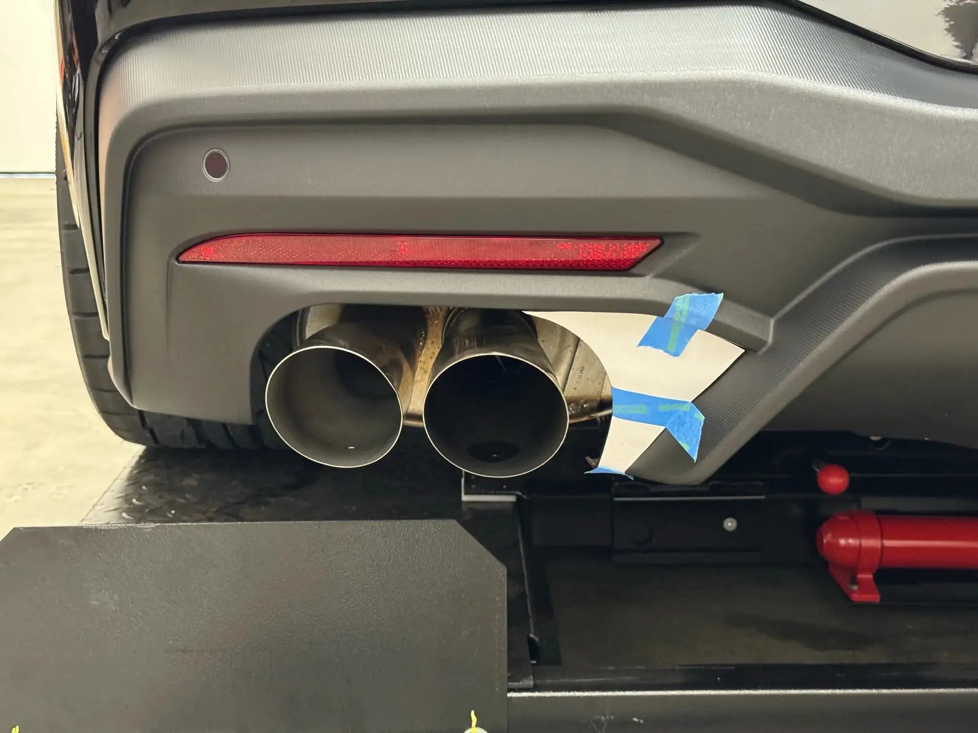 NYTOP 2024-Current Ford Mustang Quad Tip Exhaust Cutout Template by NYTOP