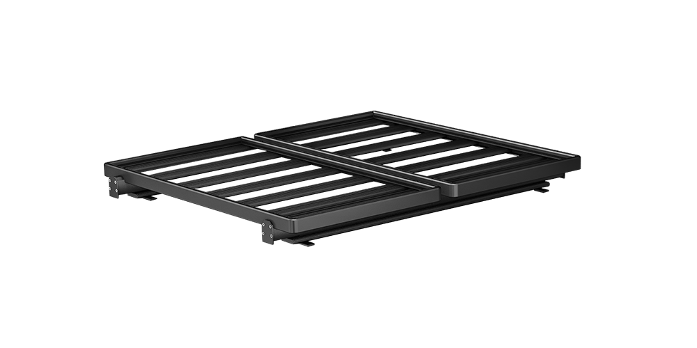 Drop Rack F-150 para Ford F-150 2015-2026 de 6.5 pies con caja estándar. SmartCap compatible con toldos con números de serie terminados en "MB", "WH" o "SA".