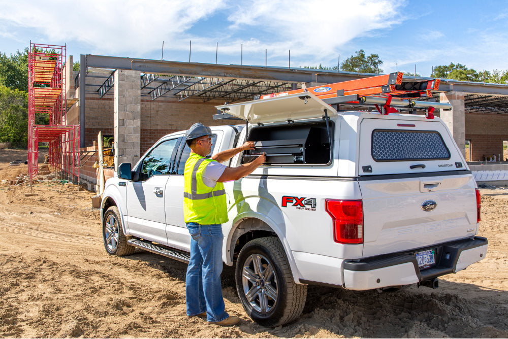 RSI SmartCap Truck Bed Drawer Drawer-Bin Mid-Size EVO and EVOc Applications 5 Foot or 6 Foot Bed Left Side Mount SmartCap