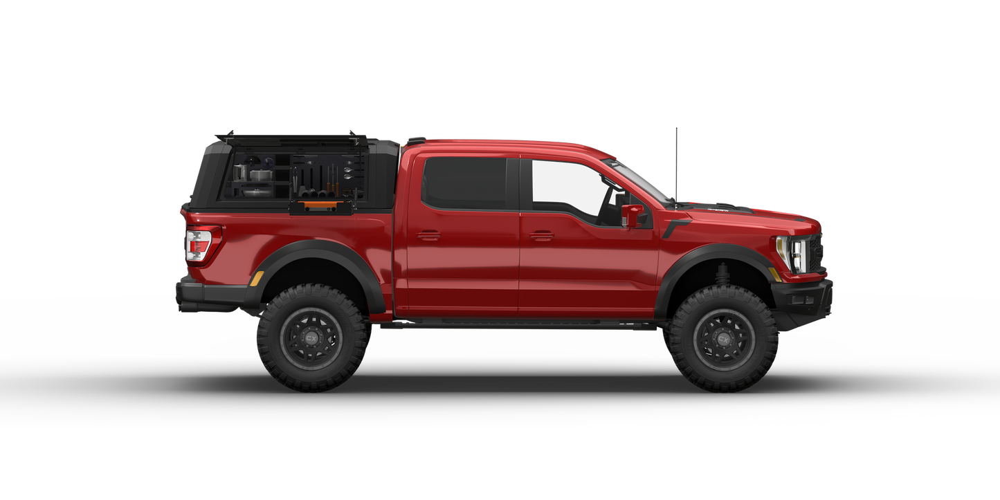 Контейнер для мусора Kitchen-Bin для Jeep Gladiator 20-26, 5 футов, для серий EVO, EVOa и EVOc, крепление с правой стороны, для кузова 5,5/6,5 футов. Подходит для всех серий кунгов SmartCap для Jeep Gladiator.