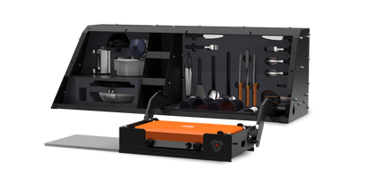 Контейнер для мусора Kitchen-Bin для Jeep Gladiator 20-26, 5 футов, для серий EVO, EVOa и EVOc, крепление с правой стороны, для кузова 5,5/6,5 футов. Подходит для всех серий кунгов SmartCap для Jeep Gladiator.