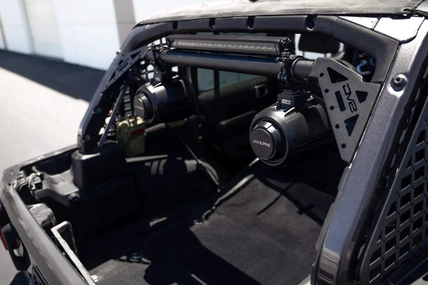 DV8 Offroad Jeep Wrangler JL Rear Speaker & Light Bar Mount by DV8 Offroad