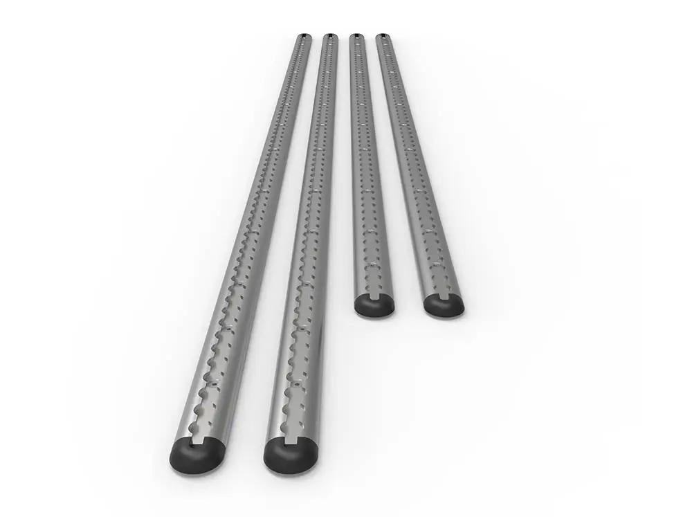Flatline Van Co. Sprinter Bed Bracket 170" L-Track Silver by Flatline Van Co.