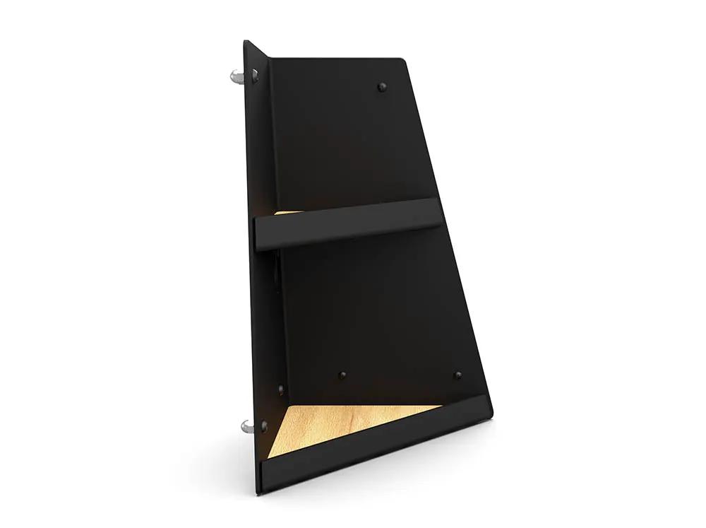 Flatline Van Co. Left Hand Shallow Angled Shelf - Black by Flatline Van Co.