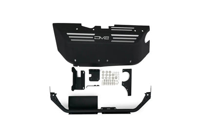 DV8 Offroad SPJL-05D is DEF Tank/Exhaust skid plate offering maximum protection. The heavy-duty skid plate encases the DEF tank & muffler and offers a heat barrier between the two to prevent the exhaust from over-heating the plastic DEF tank. by DV8 Offroad