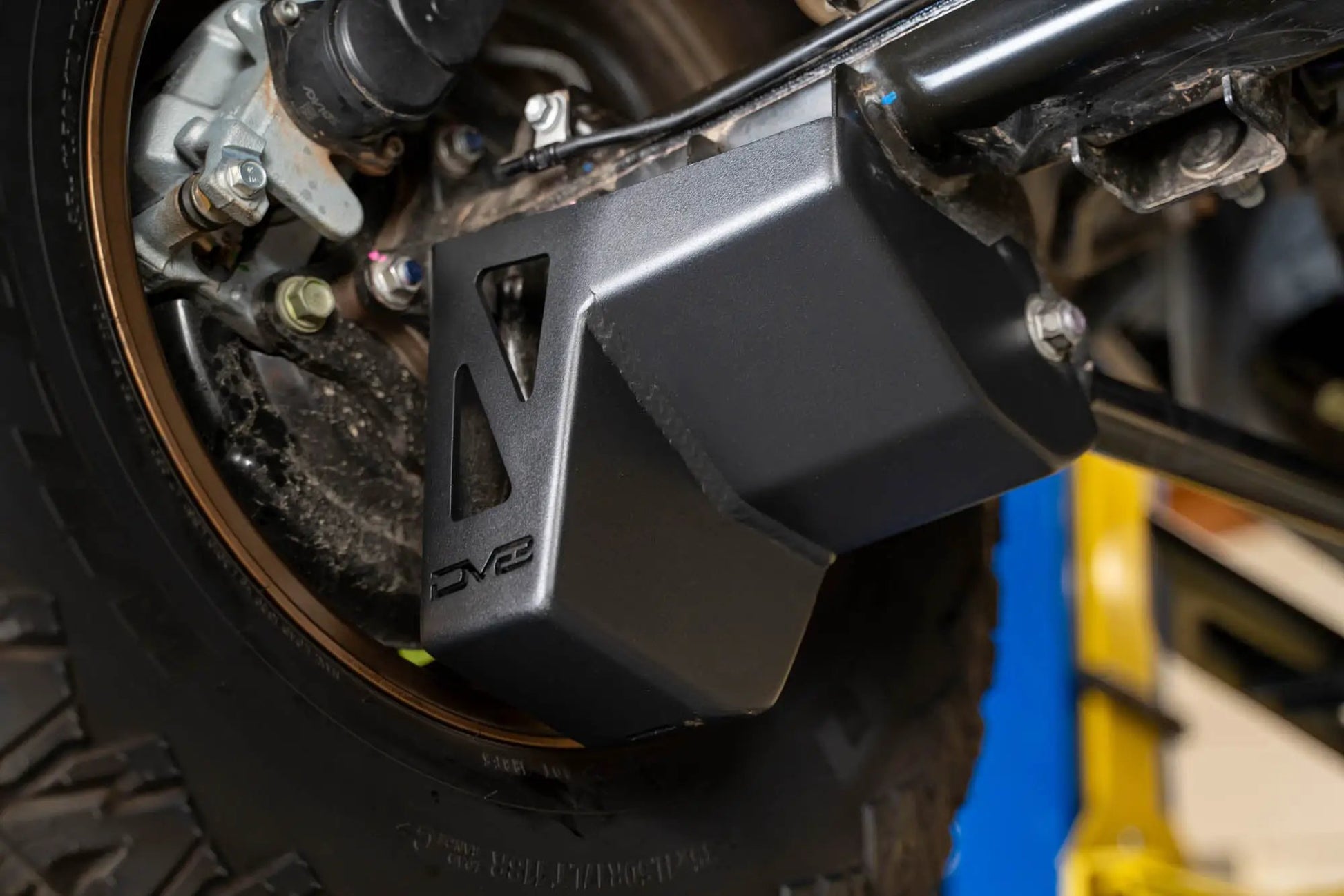 DV8 Offroad 2024 Toyota Tacoma Rear Shock & Link Skid Plates by DV8 Offroad